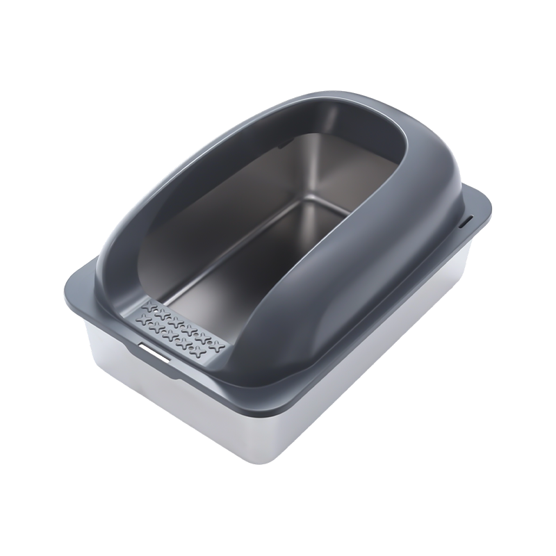 Puolisuljettu iso paksuuntunut kissanhiekkalaatikko