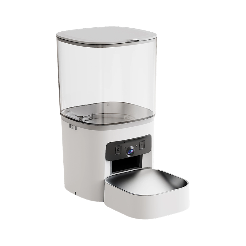 MAS-3007 kaksilinssinen älykäs lemmikkieläinten syöttölaite 6 litran läpinäkyvällä säiliöllä